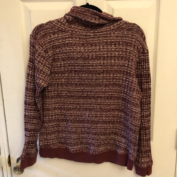 Reddish Purple Cowl Neck Sweater SZ. L - Picture 3 of 4